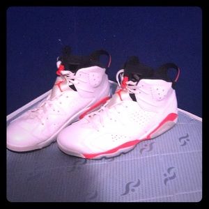 Air Jordan 6 white infrared size 13